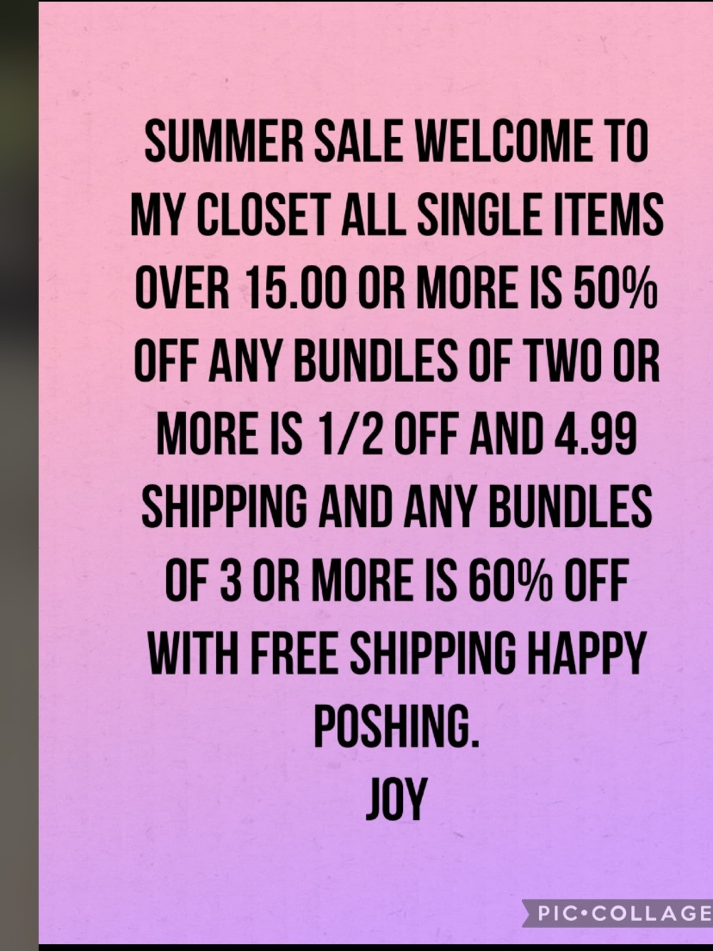 Summer Sale Graphic - Pink to Purple Gradient